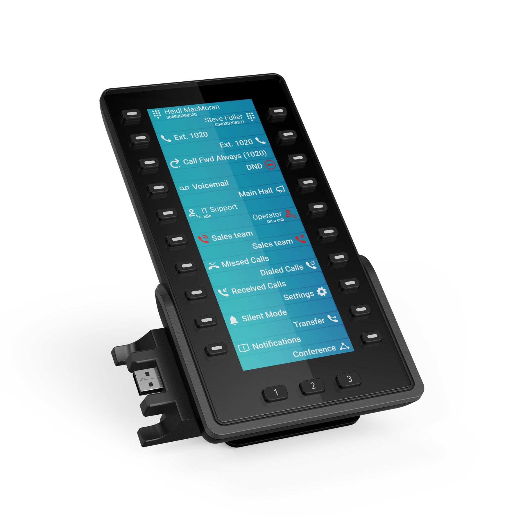 SNOM D8C Expansion module 6.8 Zoll (17.2 cm) TFT colour screen, Expansion module with 60 programmable buttons on 3 sides, Plug-and-play SNOM D8C Expansion module 6.8 Zoll (17.2 cm) TFT colour screen, Expansion module with 60 programmable buttons on 3 sides, Plug-and-play